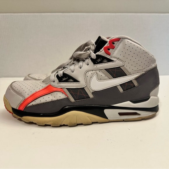 Nike Air Trainer SC High "Vast Grey" 2018 - Rare Authentic White Retro Size 10.5 - Picture 2 of 13